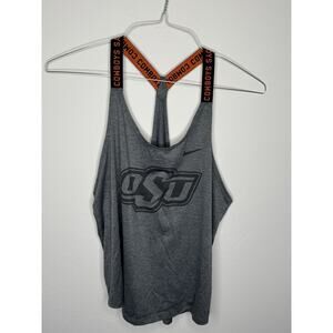 Oklahoma State Cowboys NCAA Classic Fit Tailgate Gray Tank Top Tee Womens Medium